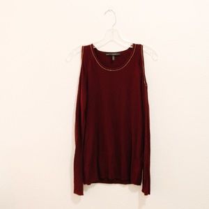 White House Black Market // maroon sweater